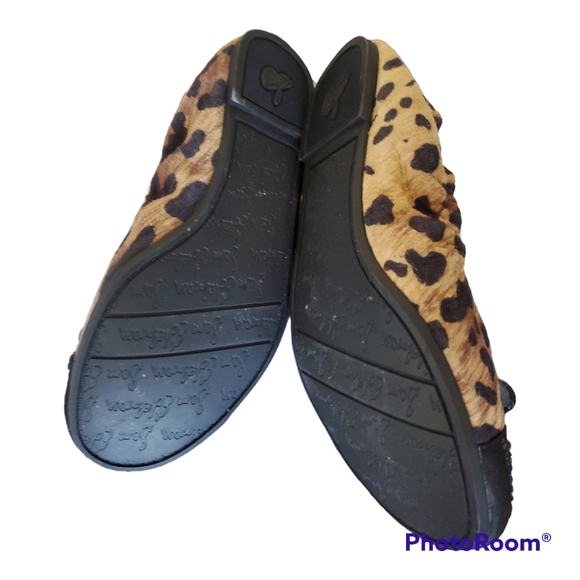 SAM EDELMAN Leopard Sequin Round Toe Flats - Size 4 / 34 - Picture 4 of 4